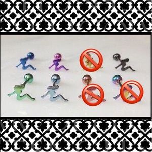 ❣️Buy 2 Get 2❣️Trucker Girl Tongue Rings